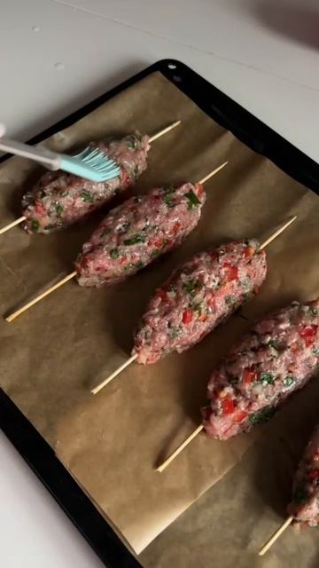 Люля - кебаб с паприкой в духовке