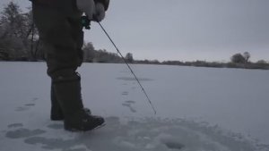 НЕ ЗРЯ ОПУСТИЛ БАЛАНСИР В ЭТУ ЛУНКУ! УДОЧКА ГНЁТСЯ, РЫБА ДАВИТ! Зимняя рыбалка на щуку.