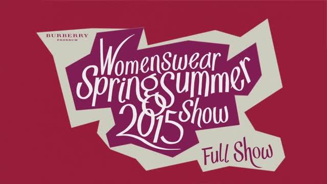 Показ женской коллекции Burberry весна-лето 2015