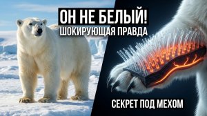 почему белый медведь белый? Иллюзия Арктики: Почему белый медведь на самом деле НЕ белый?