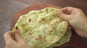 Жидкое тесто за 3 минуты, чесночные лепешки :: Без дрожжей, без замеса, быстро и просто