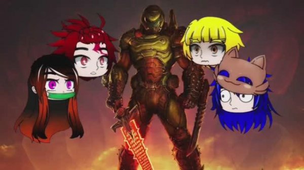 Demon-slayer-реакция-на-DOOM