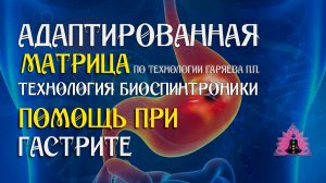 Помощь при ГАСТРИТЕ 🎶 программа матрица по технологии Гаряева П.П ☀️ SoftRadio.ru