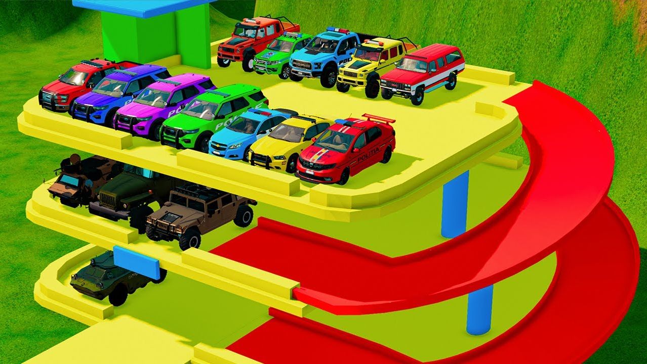 Машинки летают и прыгают! Развивающие мультики Машины помощники. Мультфильмы про машинки смотреть онлайн