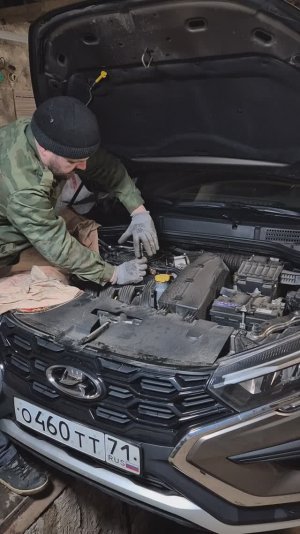 Lada Vesta NG 1.8 ЖОР масла, замена свечей, эндоскопия двигателя, замена масла ТО 11 тыс.км.