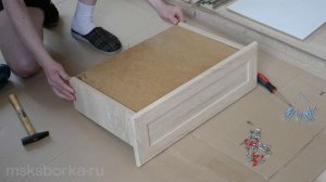 Сборка ящика комода