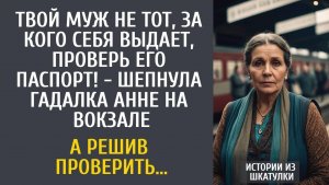 Твой муж не тот, за кого себя выдает, проверь его паспорт! - шепнула гадалка Анне на вокзале…