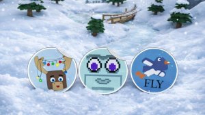 Все стикеры в снежной долине!