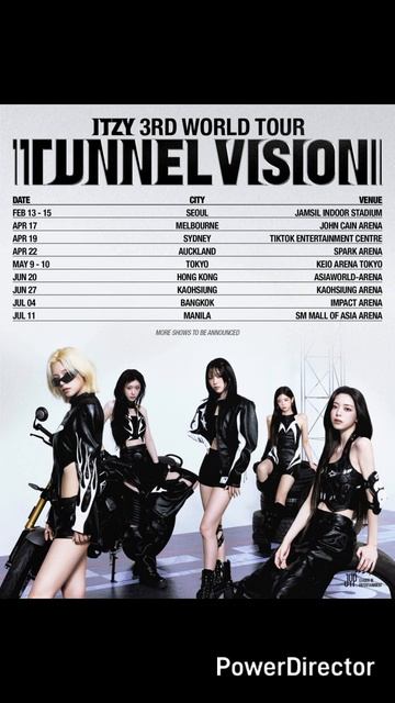 ITZY раскрыли остановки своего предстоящего мирового тура «TUNNEL VISION» . смотреть онлайн