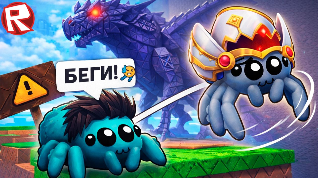 МЫ СТАЛИ ПАУКАМИ В ROBLOX 😱 | Обби на ДВОИХ