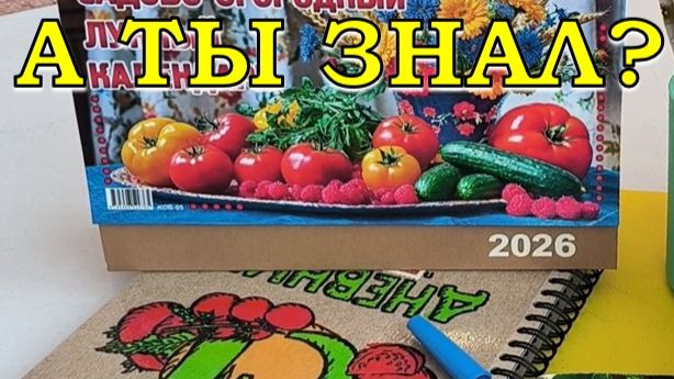 ЛУННЫЙ ПОСЕВНОЙ календарь 2026🌛🌍🌜 (подсказки по овощам) смотреть онлайн