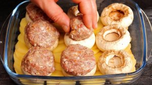 Съедят за минуту! Теперь ФАРШ в духовке готовлю ТОЛЬКО ТАК!Полноценный рецепт ужина, для всей семьи!