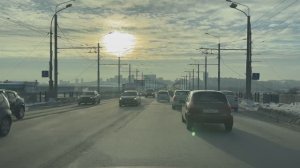 4k Новосибирск 11 Января Октябрьский мост Немировича Ватутина Советское шоссе Сибирь Обзор Сити154