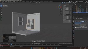 Stylized Kitchen Course in Blender p09 Bedroom room practice 2