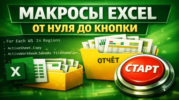 Макросы Excel_ автоматизация отчётов за 5 минут Excel Macros_ Automate Reports Fast