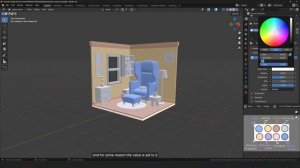 Stylized Kitchen Course in Blender p12 Bedroom room practice 5