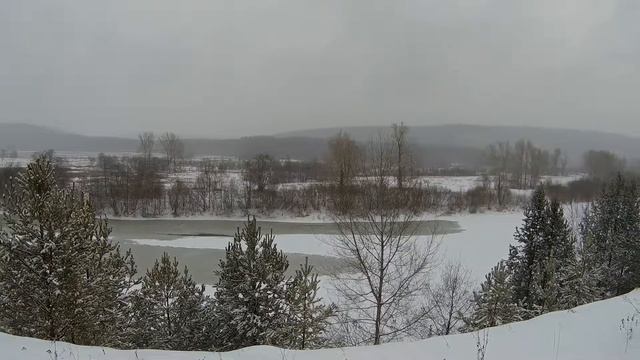 Вид на реку Уфа и Соколовский камень смотреть онлайн