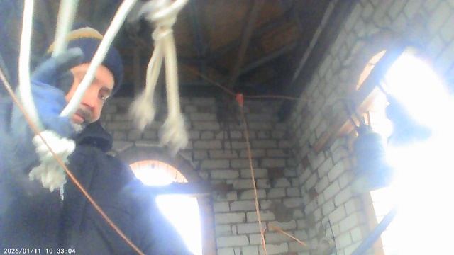 Колокольный звон по окончании Божественной Литургии 11 января 2026