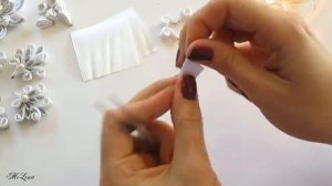 НОВОГОДНЯЯ СНЕЖИНКА КАНЗАШИ, МК _ DIY Kanzashi Christmas Snowflake