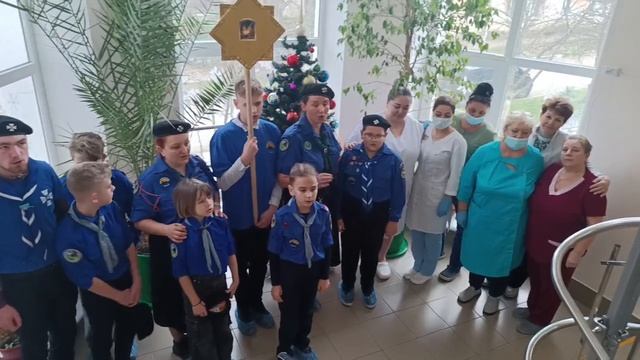 Поздравления с Рождеством в отделении сестринского ухода в Инкермане