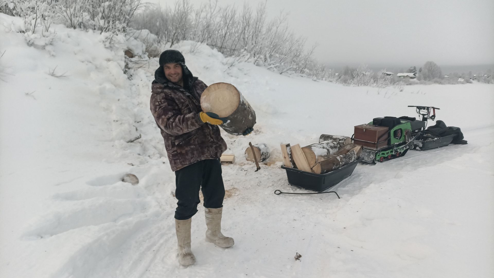 Ездил за дровами железным конем. 2 часть.