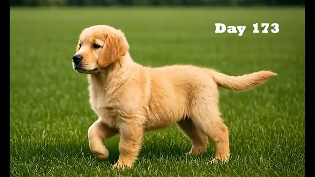 Dog growth from day 1 to 1 year in 2 minutes смотреть онлайн