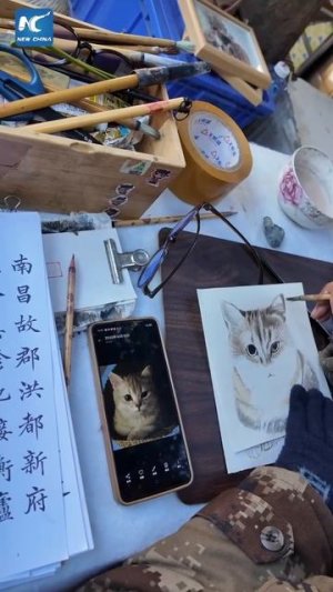 🐶✍️Портреты домашних животных в китайском стиле