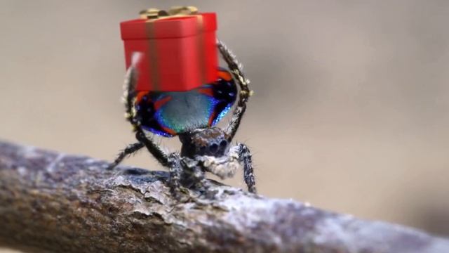 Рождество у пауков. A Peacock Spider Christmas смотреть онлайн