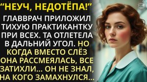 Врач ударил практикантку в приёмном покое при всех. Но когда она сказала эти 3 слова, все побледнели