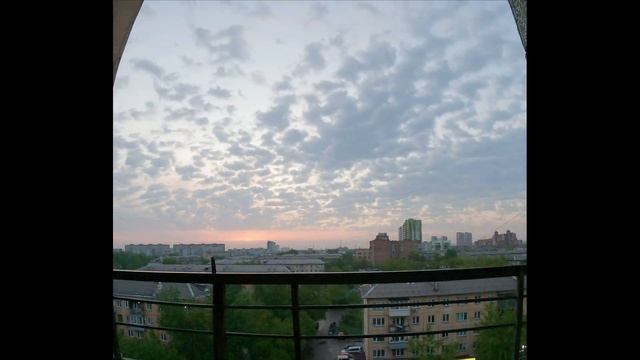 Черное небо над Красноярском. Timelapse 4K. 28.05.2021. Black Sky over Krasnoyarsk