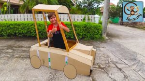 Манкиту делают полицейскую машину из Картона. Часть 1