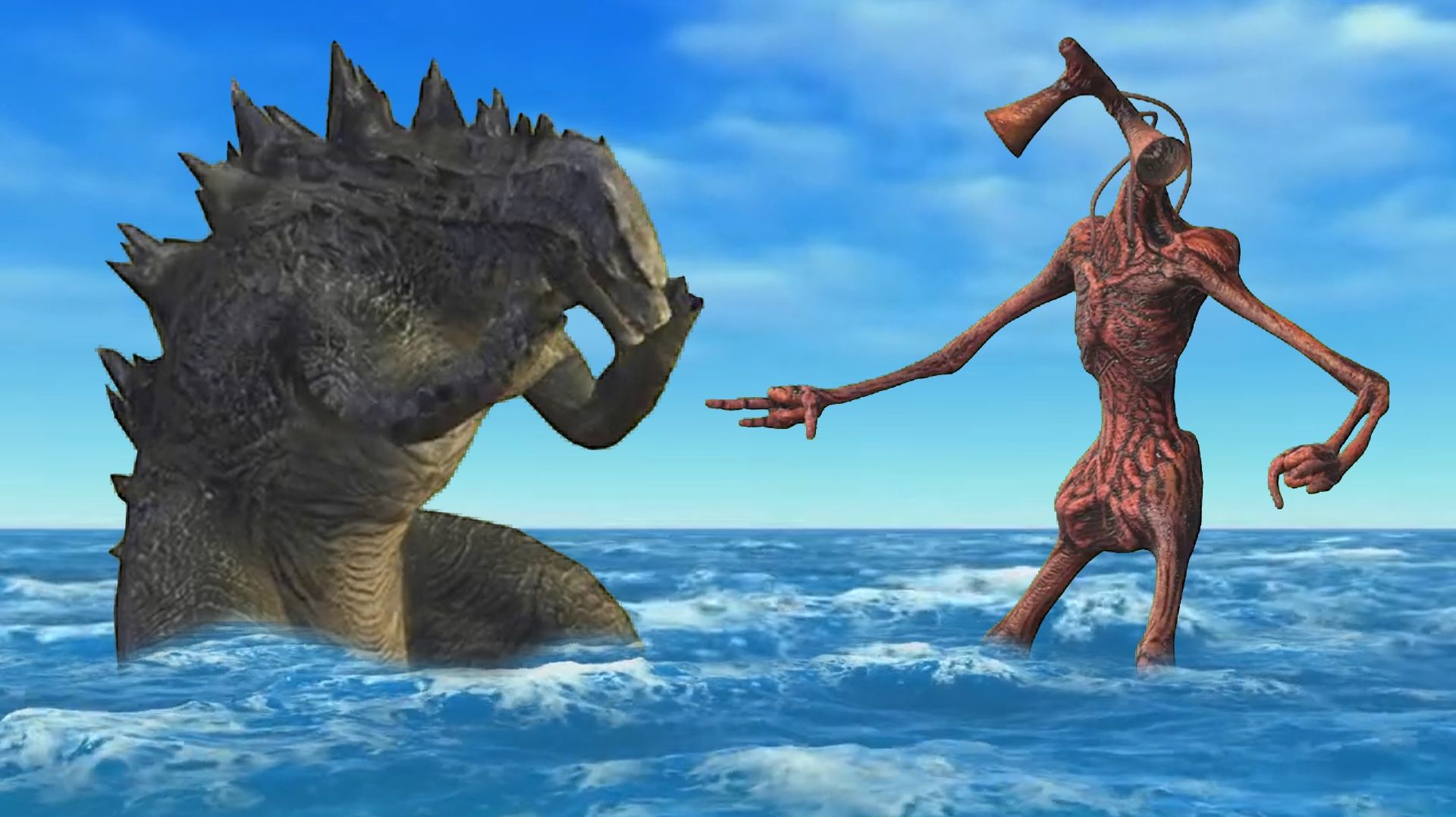 СИРЕНОГОЛОВЫЕ В РЕАЛЬНОЙ ЖИЗНИ ПРОТИВ ГОДЗИЛЛЫ И КАРТУН КЭТА смотреть онлайн