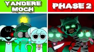 спрунки yandere moch фаза 1 против фаза 2