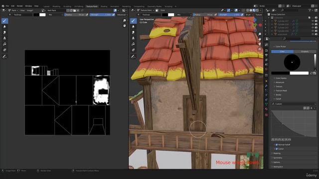 35 - Wall texture painting Mixing PBR materials смотреть онлайн