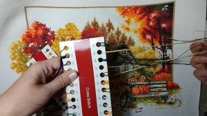 Вышивка китайских наборов - готовая работа ,процесс и планы!!!