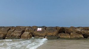 Ашкелон.10.09.24. Пляж Бар-Кохба.  Воздух 32 град. Вода 30 гра?