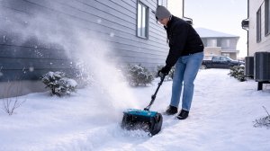 Снегоуборочная лопата аккумуляторная