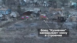 Заброс ТМ-62 в здание с украинскими солдатами на окраине Гуляйполя.mp4