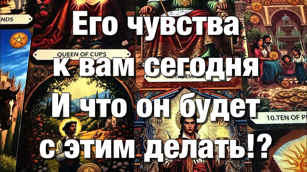 ТАРО РАСКЛАД☘️❤️ЕГО ЧУВСТВА К ВАМ СЕГОДНЯ!🫶🏻ЭМОЦИИ, ЧУВСТВА, ПОДСОЗНАНИЕ!👩🏼_❤️_👨🏻 смотреть онлайн