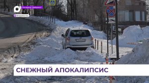 Жители Приморья до сих пор борются с последствиями мощного снегопада