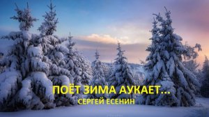 СТИХ- ПОЁТ ЗИМА АУКАЕТ... (С. ЕСЕНИН)