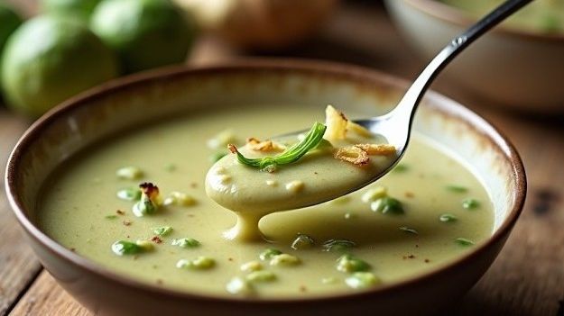 Овощной суп с брюссельской капустой 🍲🥬