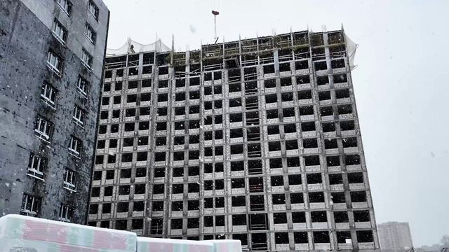 ЖК «Пехра» — съёмка с воздуха декабрь 2025 смотреть онлайн