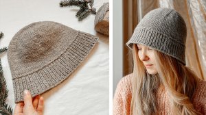 Теплая ПАНАМА спицами 🤎 // Мастер-класс по вязанию