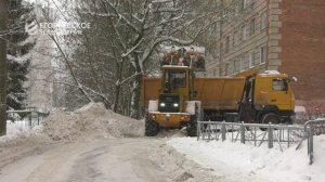 Борьба со стихией. В Егорьевске продолжают устранять последствия снежного циклона
