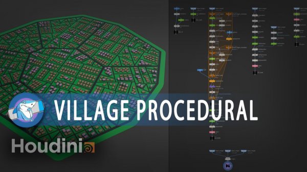 Procedural Village | SideFX Houdini (RUS)