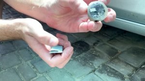 Как убрать вмятину на пороге автомобиля пластиковой б