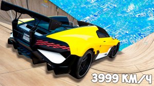 Спуск с горы без тормозов на чит тачках в ГТА 5! Эксперимент в GTA 5 Online