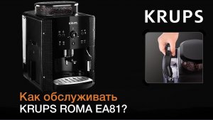 Как обслуживать автоматическую кофемашину KRUPS ROMA EA81?