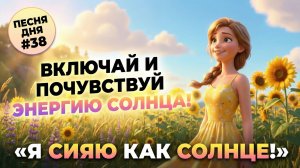 НА ДЕНЬ ПЕСНЮ #38 | СОЛНЕЧНАЯ ПЕСНЯ-АФФИРМАЦИЯ для энергии и сияния | "Я сияю как солнце!"